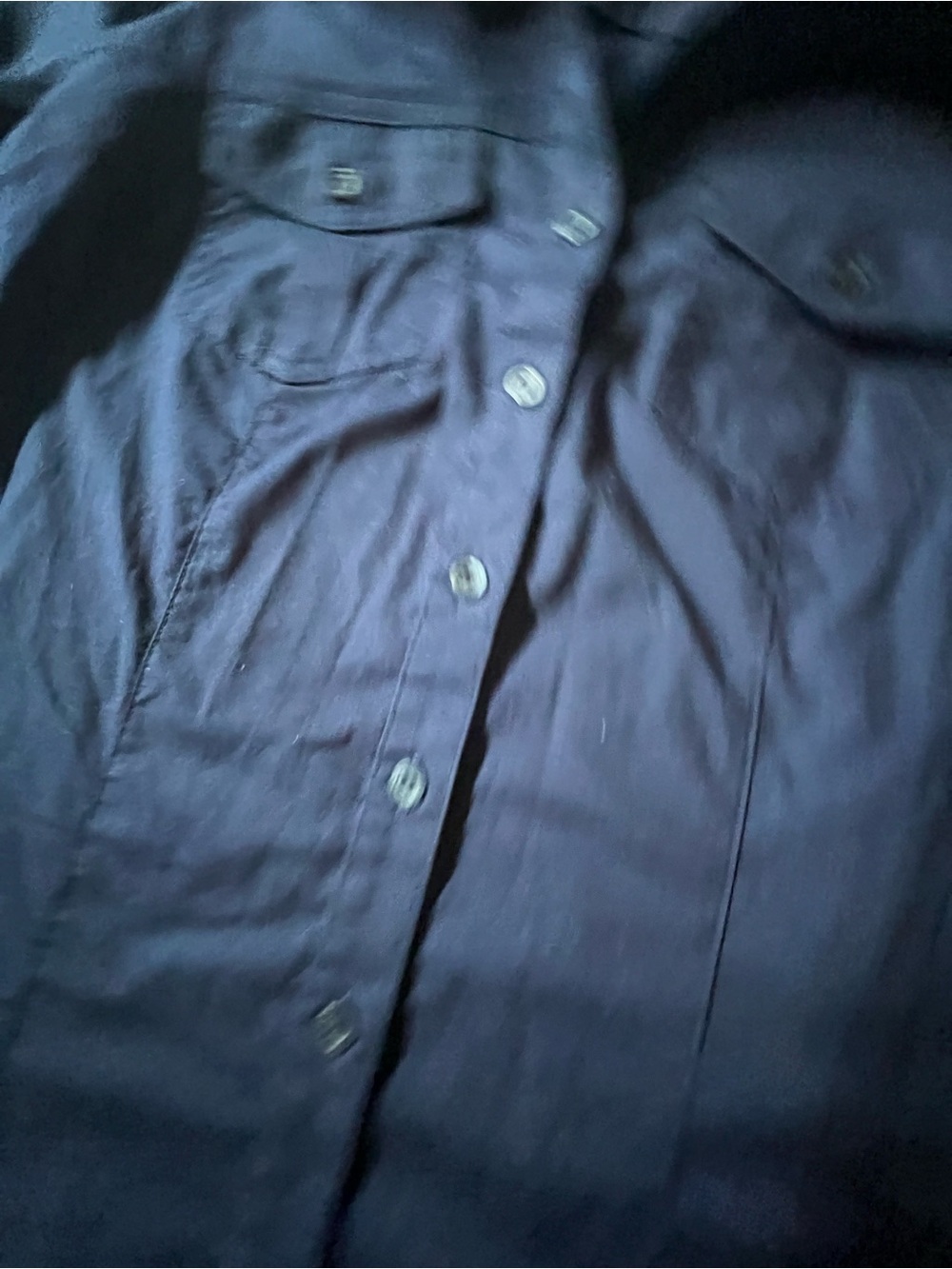 CHEF WORKS URBAN COLL. LADIES SHIRT. NAVY BLUE SIZE SMALL BUTTON UP FRONT - Picture 7 of 10